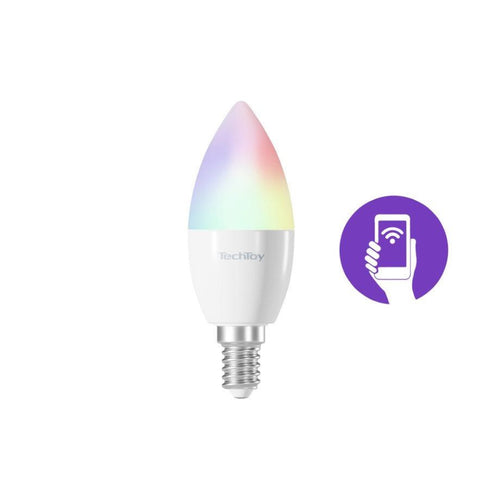 مصباح ذكي تيك توي بإضاءة متعددة الألوان RGB بقدرة 4,4 وات طراز E14
