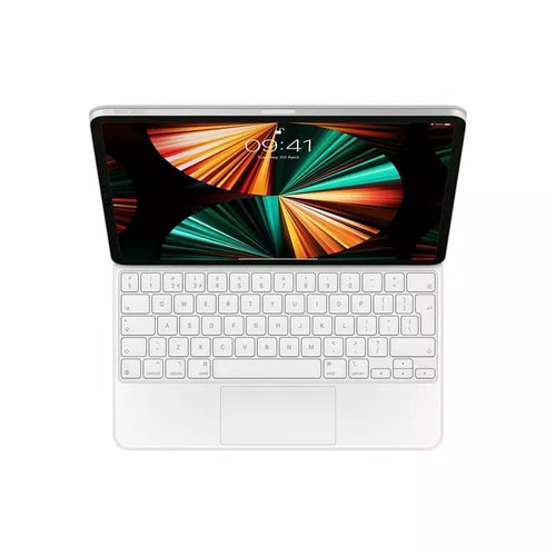 لوحة مفاتيح ماجيك لجهاز آي باد برو مقاس 12.9 بوصة (الجيل الخامس) - باللغة الإنجليزية العالمية - لون أبيض