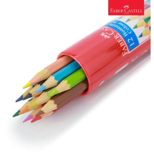 مجموعة أقلام الألوان الساطعة الناعمة من فابر كاستل المكونة من 12 قلم