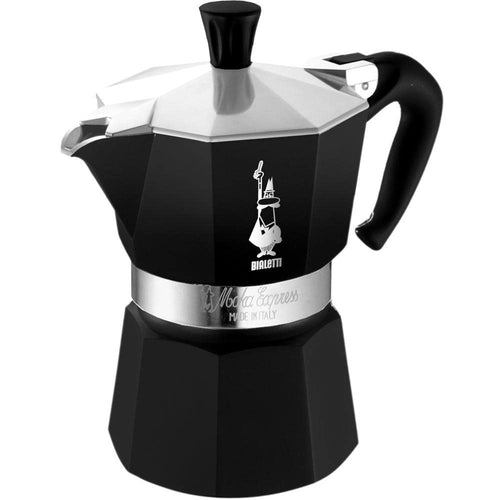 Bialetti Moka Espresso Maker 3 Cups Black