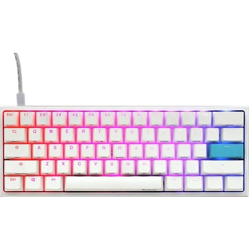 Ducky Gaming Keyboard Cherry Speed Silver RGB White Switch