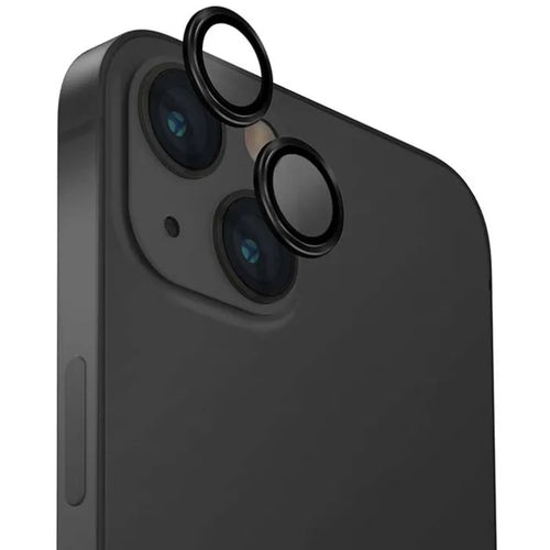 UNIQ OPTIX IPHONE (2023) 6.1 / 6.7 ALUMINIUM CAMERA LENS PROTECTOR - MIDNIGHT (BLACK)