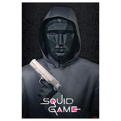 Maxi Poster, Squid Game Mask Man Poster, Poster, Pyramid Poster