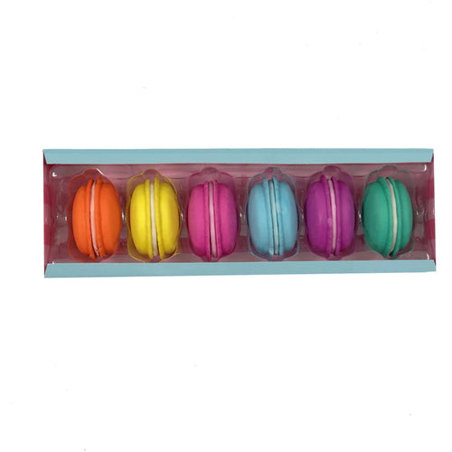 Tinc Set of 6 Macaroon Erasers