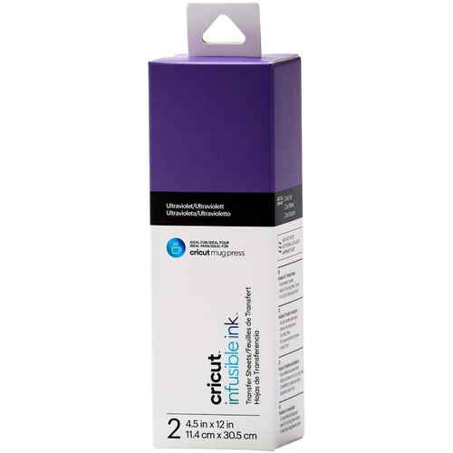 Cricut Infusible Ink Transfer Sheets 2-pack (Ultraviolet) - ideal size for MugPress