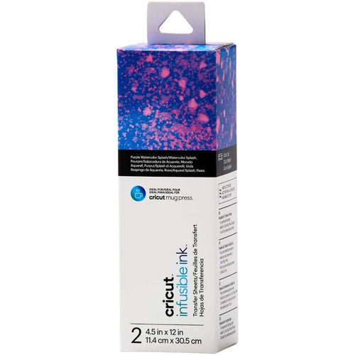 Cricut Infusible Ink Transfer Sheets 2-pack (Watercolor Splash) - ideal size for MugPress