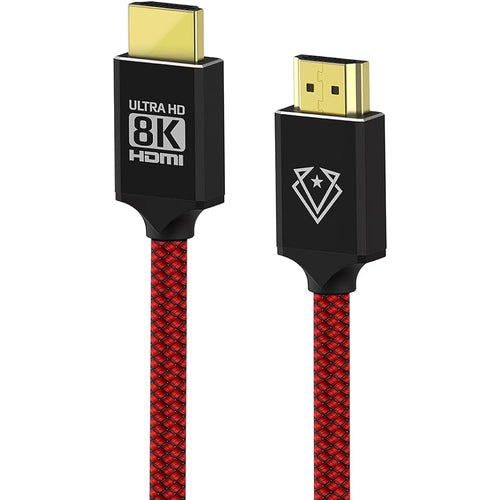 Vertux VertuLink-150 Ultra HD High Speed 8K HDMI 2.1 Audio Video 1.5 Meter Cable Red