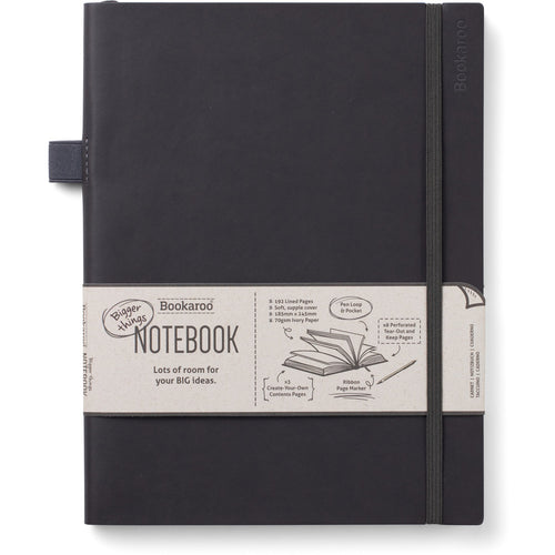 If Company Bookaroo Bigger Things Notebook Journal - Black