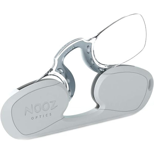 Nooz Reading Glasses Original Rectangular Silver