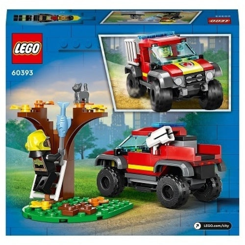 60393 4x4 Fire Truck Rescue: Save lives with this powerful rescue vehicle!