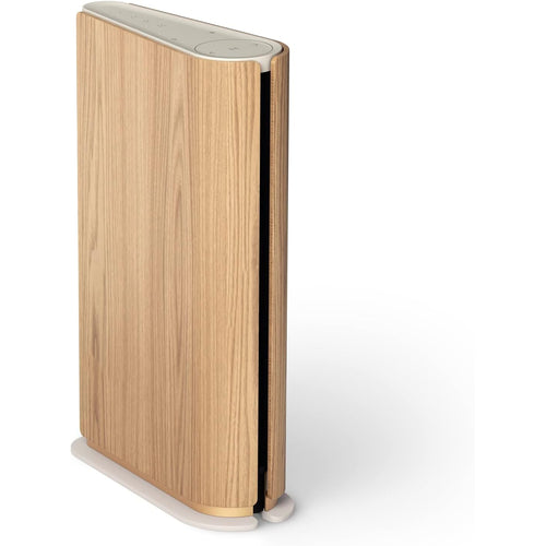 Bang & Olufsen Beosound Emerge Bookshelf Wi-Fi Speaker, Gold Tone/Light Oak