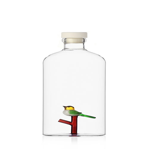 زجاجة مع طائر