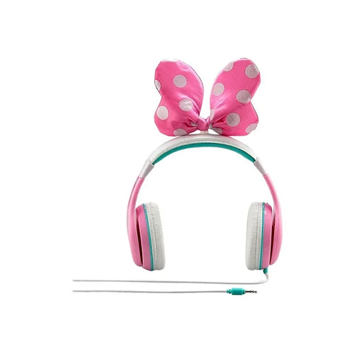 KIDDESIGNS - MINNIE MOUSE YOUTH HEADPHONES WITH BOW