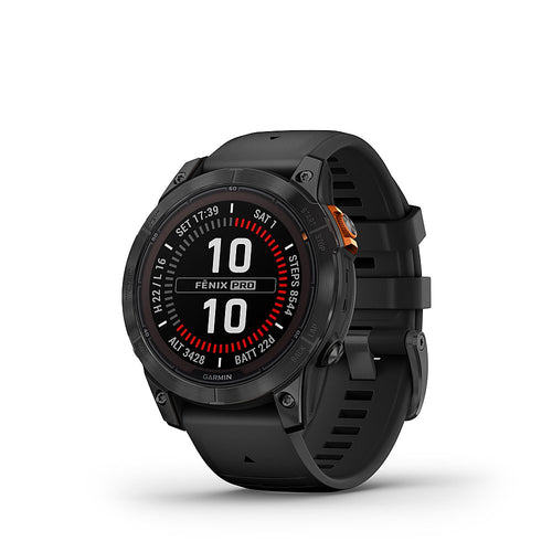 Garmin Fenix 7 Solar Edition Multisport GPS Smartwatch (Slate Gray, Black)