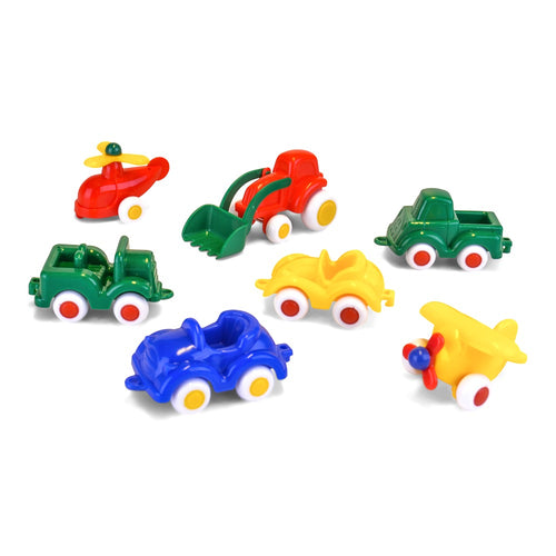 Viking Toys Mini Chubbies - Set of 7 Adorable and Colorful Toy Cars for Kids