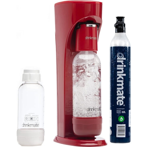 Drinkmate Red OmniFizz Machine Kit with Fizz Infuser