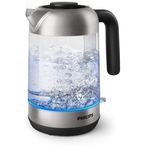 Philips Modern 1.7L Kettle with Removable Lid and Blue Light Indicator