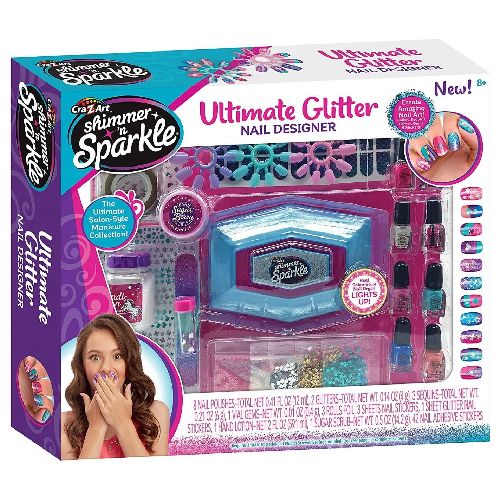 Shimmer N Sparkle, Glitter Nail, Girls, Designer Nail Set, Toys, Nail Designer Set, Shimmer N Sparkle Nail Designer Set