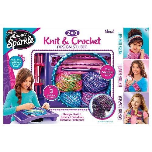 Shimmer N Sparkle, Knit, Crochet, 2 in 1 Kit, Toys, DIY Kit, Shimmer N Sparkle DIY Kit
