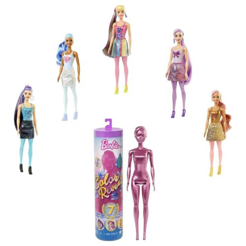 Barbie Dolls, Color Reveal Barbie Asst-Monochrome Series, Barbie Dolls Playset, Dolls, Barbie Dolls