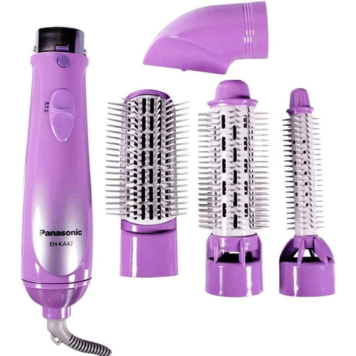 4 attachments 650W Versatile Hair Styler, 2 Speed Settings, Soft Pouch