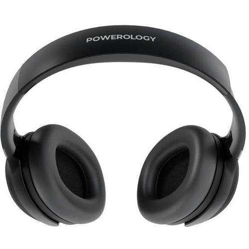 Powerology Noise Cancellation Headphones Black - Immerse Yourself in Pure Audio Bliss