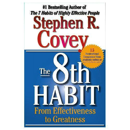 The 8th Habit: From Effectiveness to Greatness Psychology Book, Motivational Books, Books on Social Sciences, Stephen R. Covey's Books, Books, S&S US Books