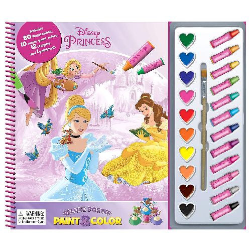 Phidal, Disney Princess Deluxe Poster Paint & Color, Age 3-5 Picture Books, Picture Books, Phidal Picture Books
