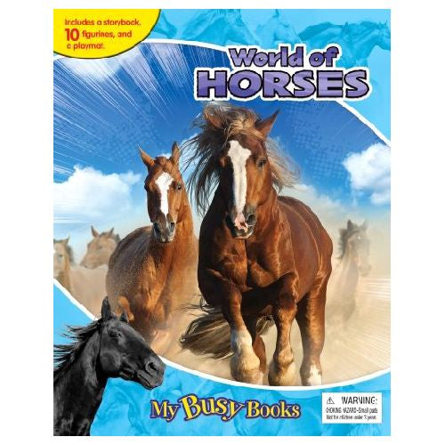Phidal, World Of Horses My Busy Books, Age 3-5 Picture Books, Picture Books, Phidal Picture Books