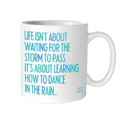 مج قابل للاقتباس بتصميم بطاقات قابلة للاقتباس "Dance In The Rain"