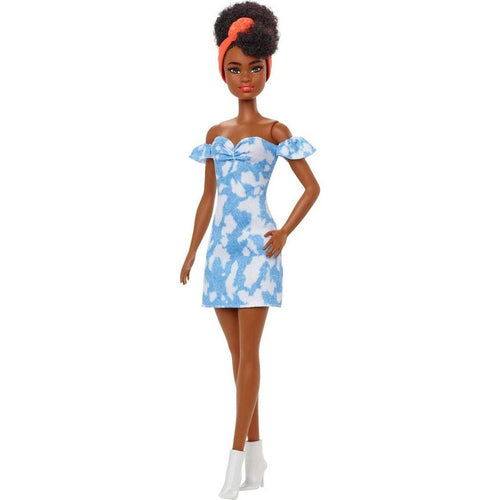 Barbie Fashionistas Bleached Denim Dress Doll