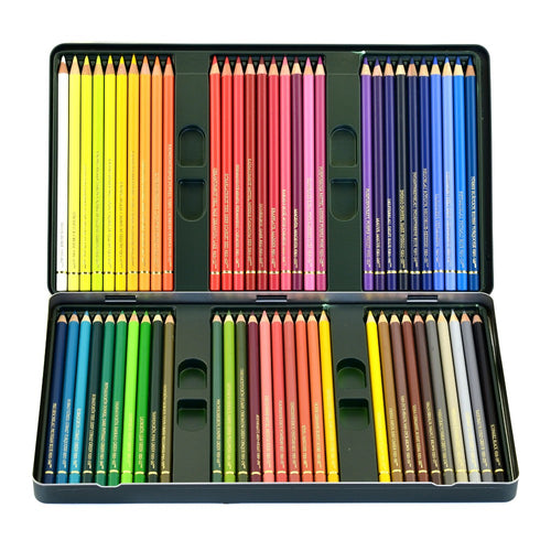 علبة أقلام رصاص ملونة فيبر كاستل متعددة الألوان مكونة من 60 قطعة