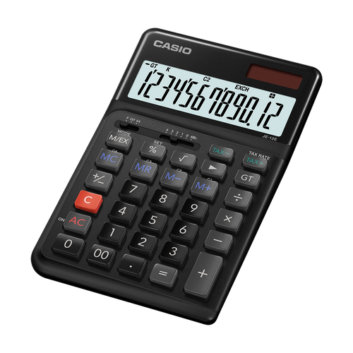 A scientific calculator DE-12E-BK