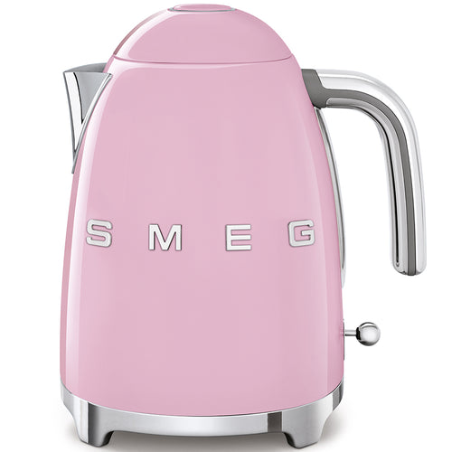 Smeg 50's Style Electric Kettle in Pink - Retro Design, Fast Boiling, Stainless Steel Interior
