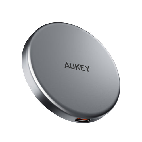 AUKEY LC-MC10 MagFusion Aura Qi2 Magnetic Fast Wireless Charger, 15W
