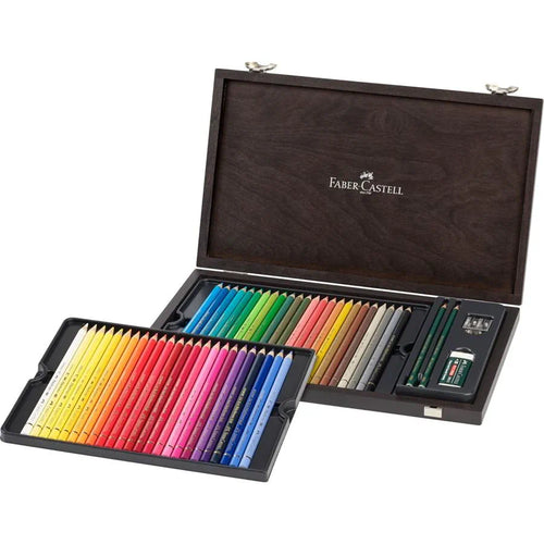 Faber Castell Colour Pencil Polychromos Wood Case of 48 Cls