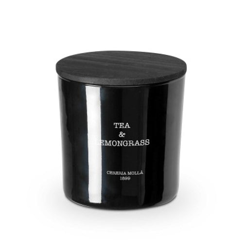 Premium Vegetable Wax Candle in Glass 230gr Tea and Lemongrass