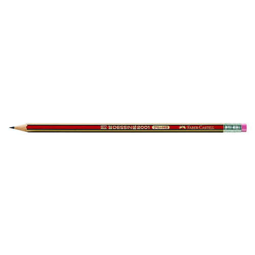 Faber Castell Dessin Hb Pencil With Eraser Tip