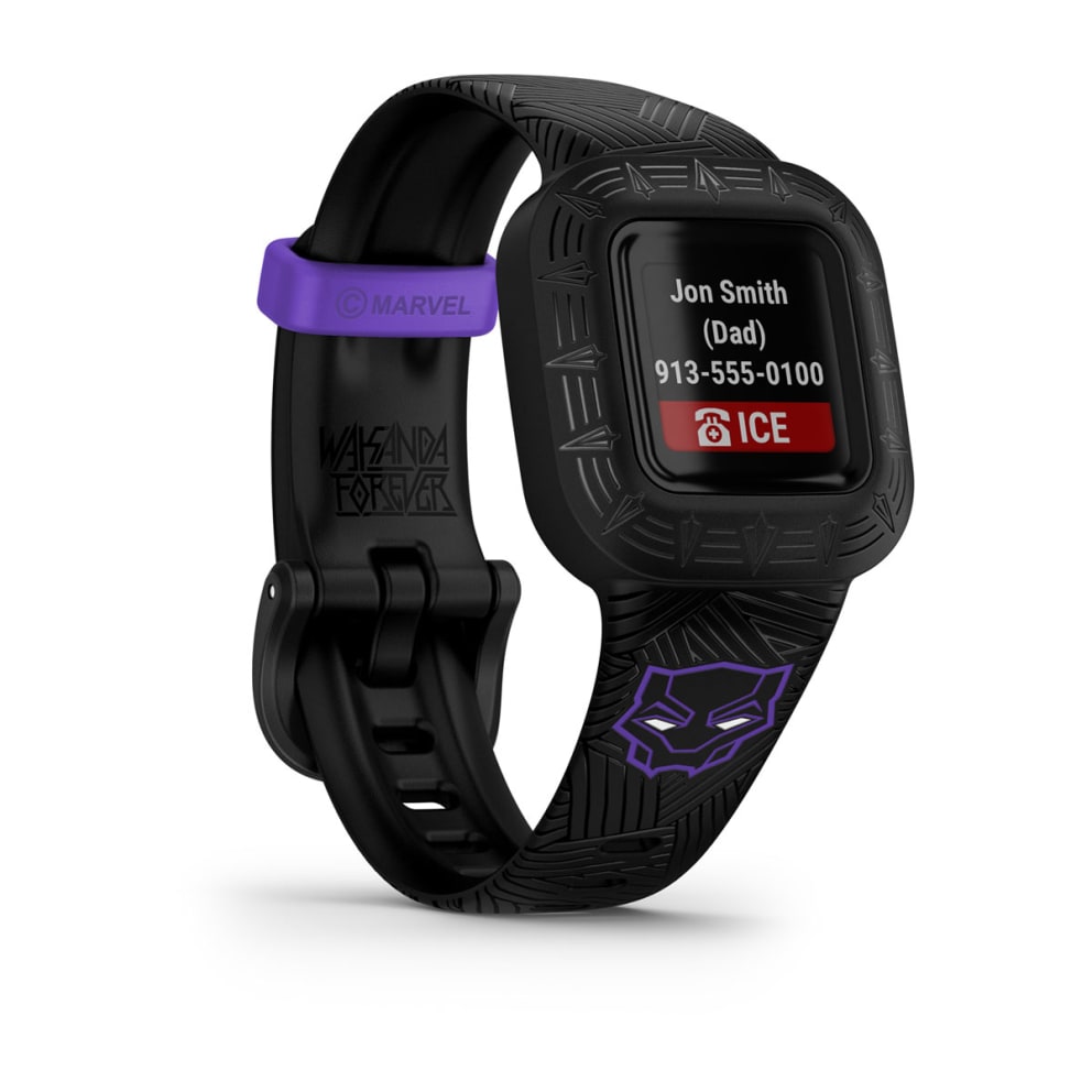 Garmin Vivofit Jr. 3 Marvel Special Edition Smart Band Black Panther Fnac KSA