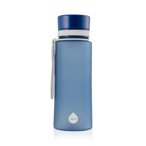   زجاجة مياه إكوا خالية من مادة البيسفينول أ باللون الأزرق الداكن غير اللامع سعة 600 مل