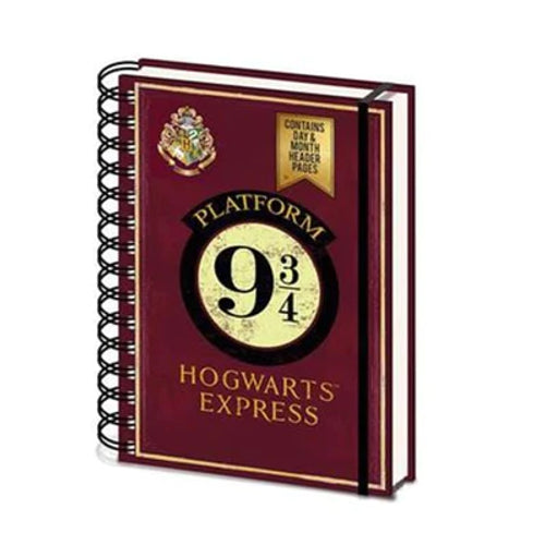 دفتر ملاحظات ويرو رسمي بتصميم هرمي من فيلم "Harry Potter" مقاس 9 3/4 وA5