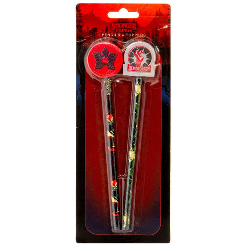 Stranger Things 4 Demogorgons Pencil & Toppers Set